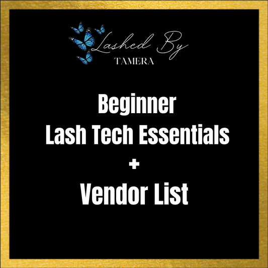 Beginner Lash Tech Vendor List